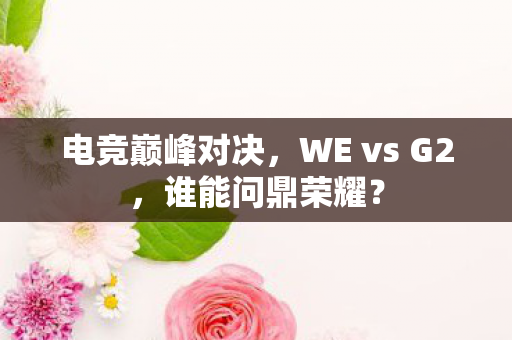 WE vs G2图片