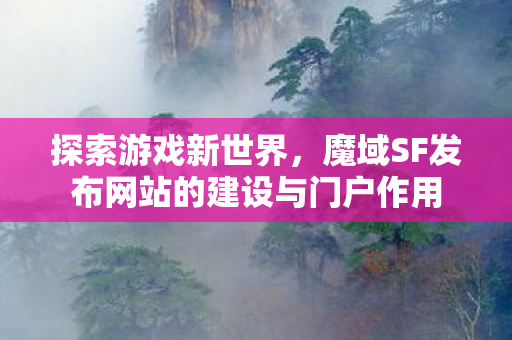 魔域SF发布网站的建设与门户作用图片
