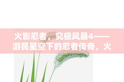 火影忍者,究极风暴4——游民星空下的忍者传奇,火影忍者,究极风暴4游民星空下的忍者传奇 火影忍者,究极风暴4——游民星空下的忍者传奇,火影忍者,究极风暴4游民星空下的忍者传奇
