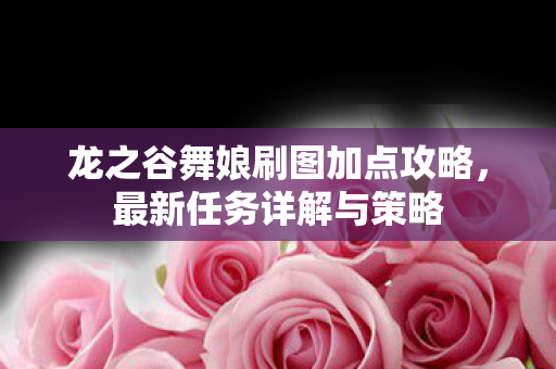 龙之谷舞娘刷图加点攻略图片