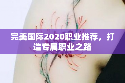 完美国际2020职业推荐图片