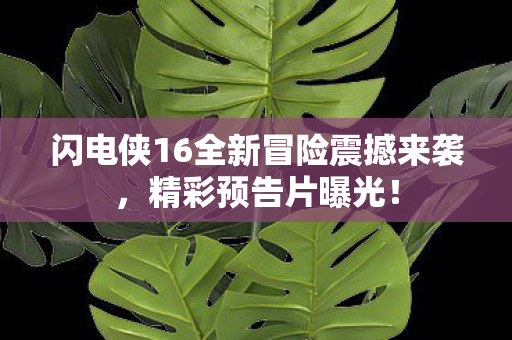 闪电侠16全新冒险震撼来袭图片