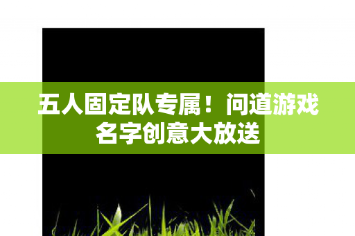 问道游戏名字创意大放送图片