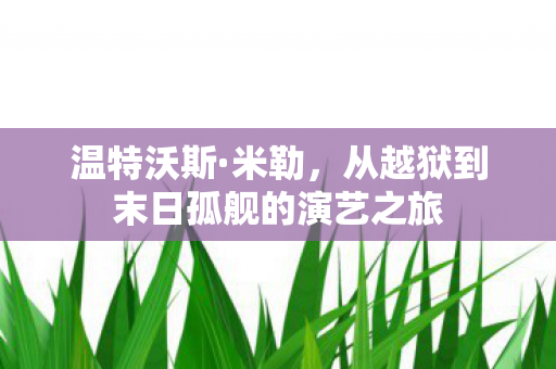 从越狱到末日孤舰的演艺之旅图片