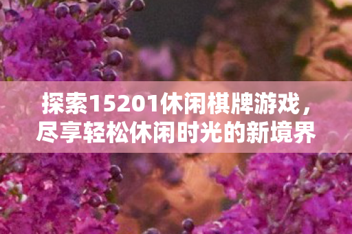 探索15201休闲棋牌游戏图片