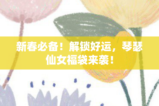 琴瑟仙女福袋来袭图片