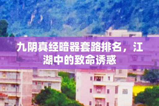 九阴真经暗器套路排名图片