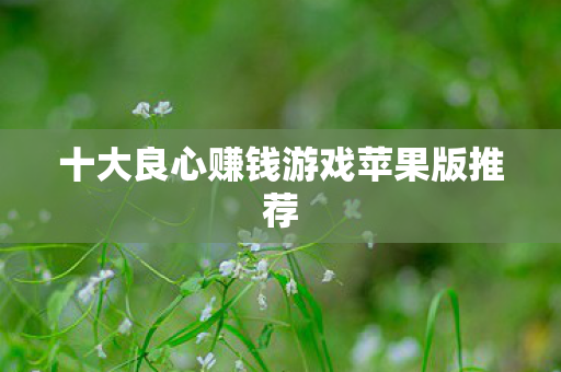 十大良心赚钱游戏苹果版推荐图片