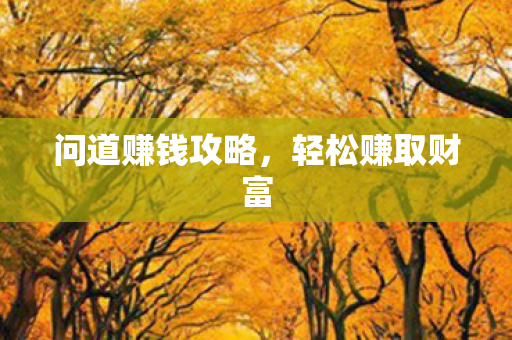 问道赚钱攻略图片