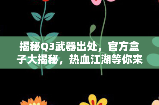 揭秘Q3武器出处图片