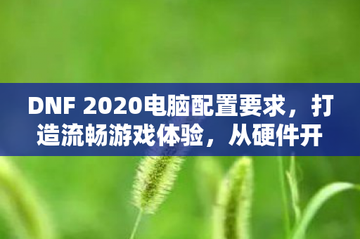 DNF 2020电脑配置要求图片