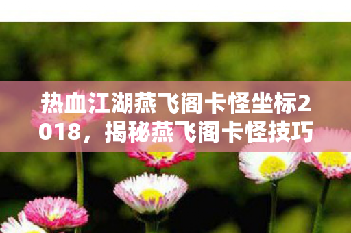 热血江湖燕飞阁卡怪坐标2018图片