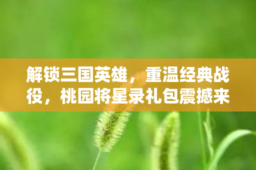 桃园将星录礼包震撼来袭图片