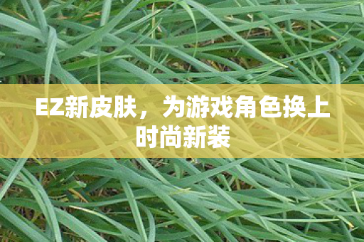 为游戏角色换上时尚新装图片