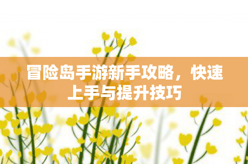 冒险岛手游新手攻略图片