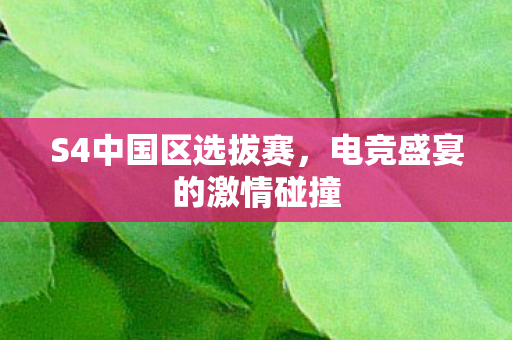 电竞盛宴的激情碰撞图片