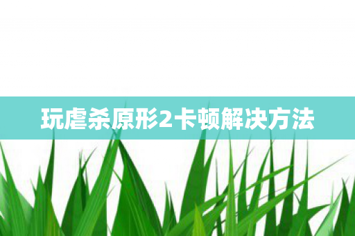 玩虐杀原形2卡顿解决方法图片