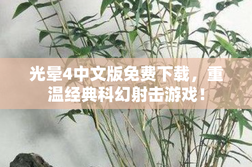 光晕4中文版免费下载图片