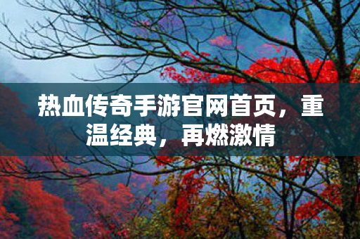 热血传奇手游官网首页图片