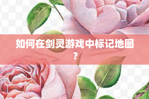 如何在剑灵游戏中标记地图图片