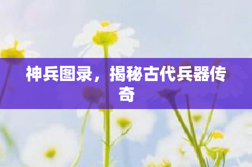 揭秘古代兵器传奇图片