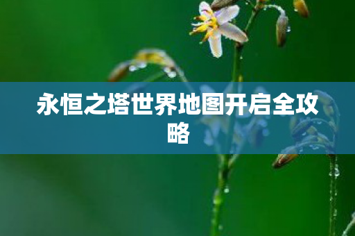 永恒之塔世界地图开启全攻略图片