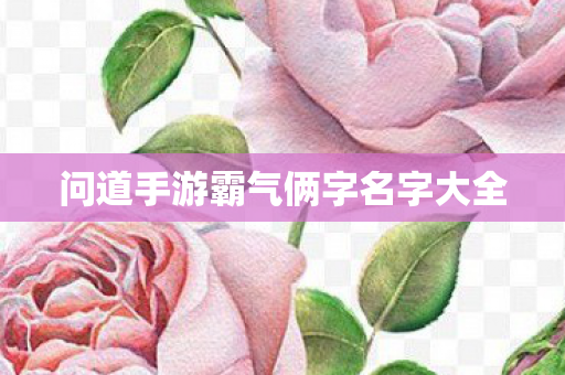 问道手游霸气俩字名字大全图片