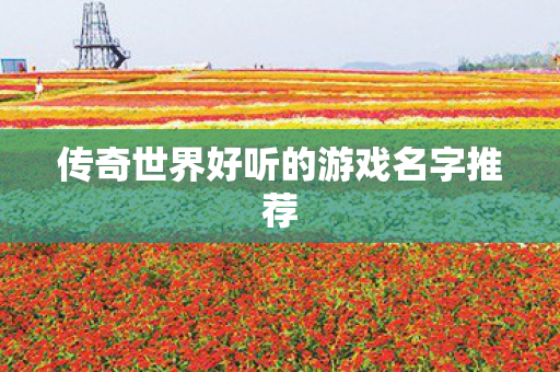 传奇世界好听的游戏名字推荐图片