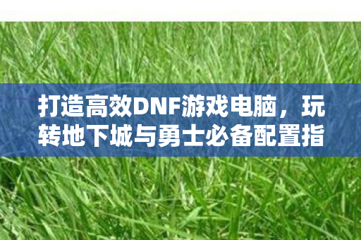 玩转地下城与勇士必备配置指南图片