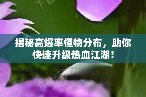 揭秘高爆率怪物分布，助你快速升级热血江湖！