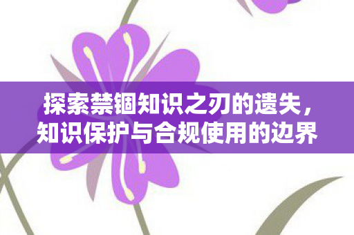 知识保护与合规使用的边界挑战图片