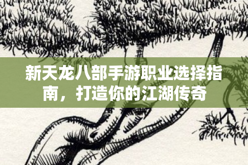 新天龙八部手游职业选择指南图片