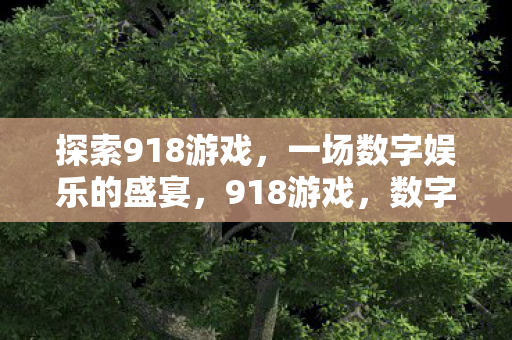 探索918游戏，一场数字娱乐的盛宴，918游戏，数字娱乐的盛宴