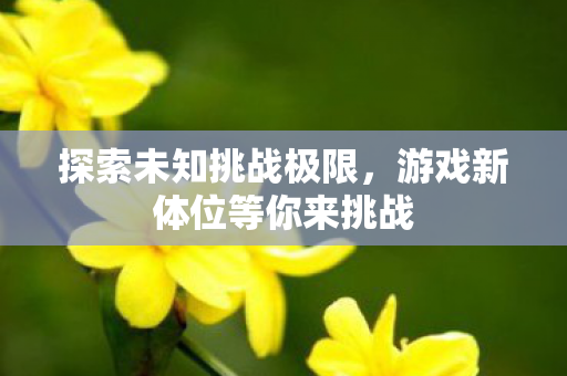 游戏新体位等你来挑战图片