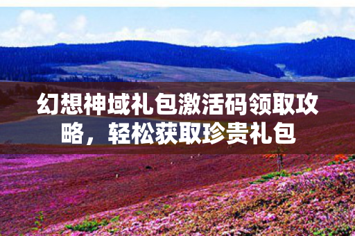 幻想神域礼包激活码领取攻略，轻松获取珍贵礼包