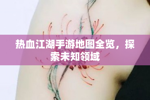 热血江湖手游地图全览图片