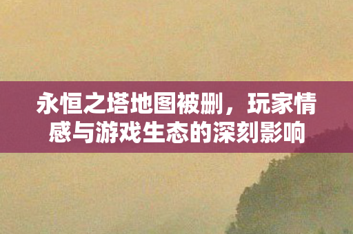 玩家情感与游戏生态的深刻影响图片