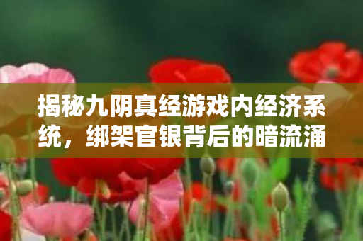 揭秘九阴真经游戏内经济系统图片