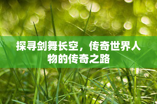 传奇世界人物的传奇之路图片