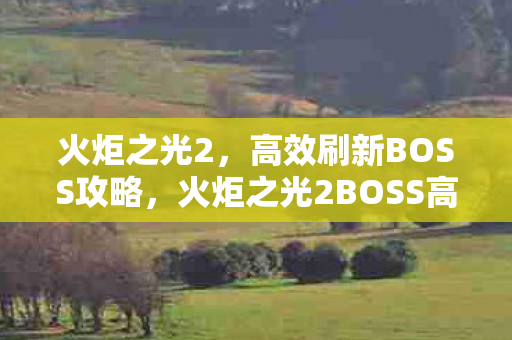 火炬之光2BOSS高效刷新攻略图片