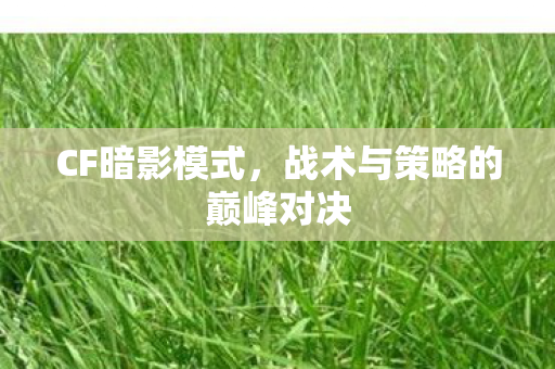战术与策略的巅峰对决图片