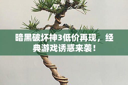 暗黑破坏神3低价再现图片
