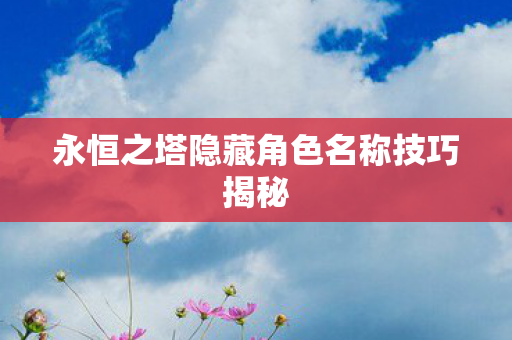 永恒之塔隐藏角色名称技巧揭秘图片