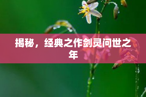 经典之作剑灵问世之年图片