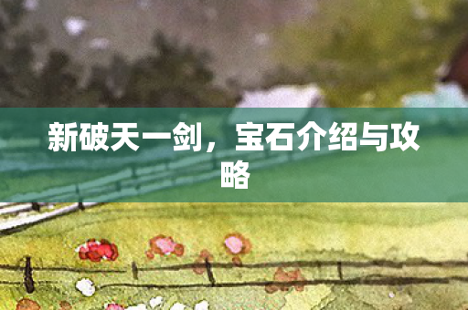 宝石介绍与攻略图片