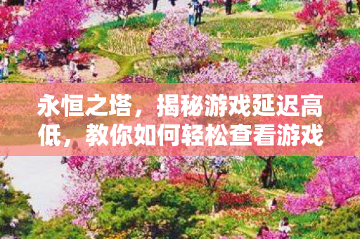 教你如何轻松查看游戏延迟图片