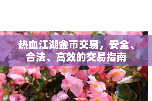 热血江湖金币交易图片
