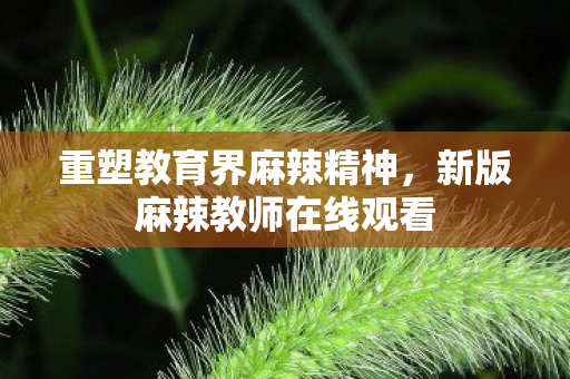 新版麻辣教师在线观看图片