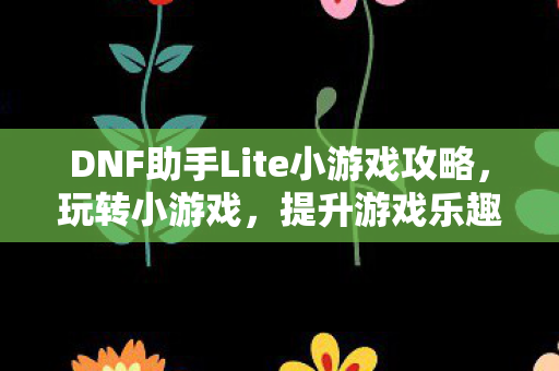 DNF助手Lite小游戏攻略图片