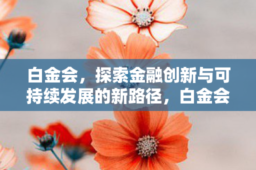 白金会,探索金融创新与可持续发展的新路径,白金会,探索金融创新与可持续发展新路径 白金会,探索金融创新与可持续发展的新路径,白金会,探索金融创新与可持续发展新路径